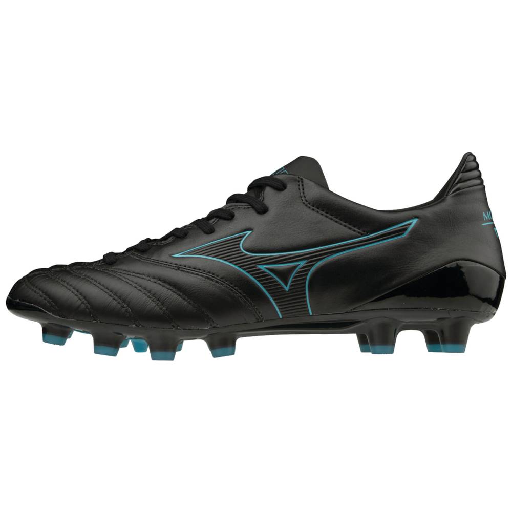 Botas de Futbol Mizuno Morelia Neo KL II Hombre Negras/Azules Turquesa Comprar YAPJ-47132